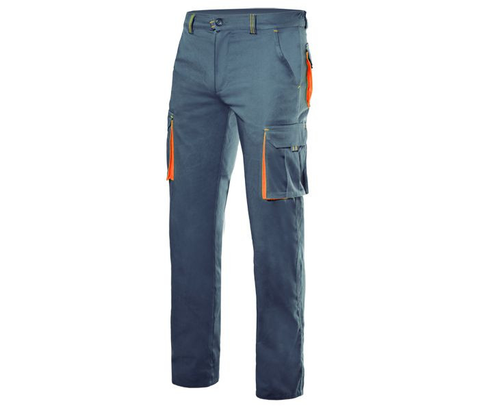 PANTALON STRETCH MULTIPOCHES BICOLORE